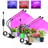 GROWSTAR Full Spectrum Plant Grow Lamp Clip Grow Lights with 10ft USB Cable(2 Pack)